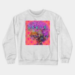 Black is Beautiful (Multicolored on Coral) Crewneck Sweatshirt